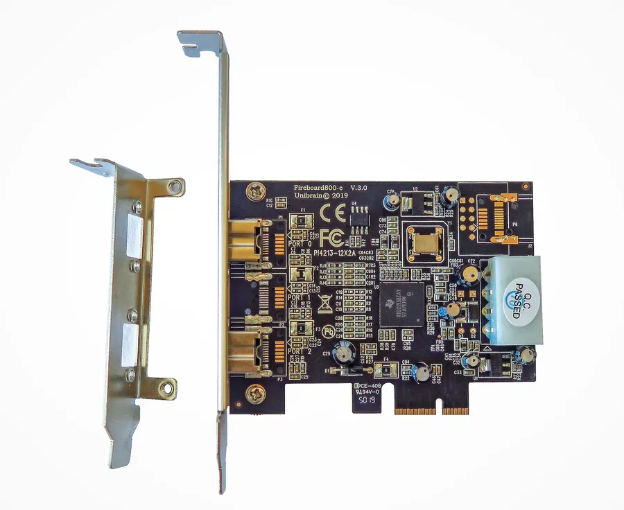 Unibrain Fireboard800-e V.3 FireWire 800 PCIe Adapter (2-Port IEEE 1394b)