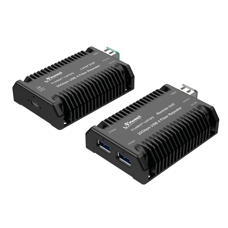 Newnex FireNEX-U4F20G USB4 Fiber Repeater | 700m USB 5Gbps / 300m USB 10Gbps