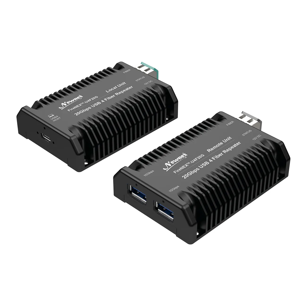 Newnex FireNEX-U4F20G USB4 Fiber Repeater | 700m USB 5Gbps / 300m USB 10Gbps - Custom Specifications & Volume Orders