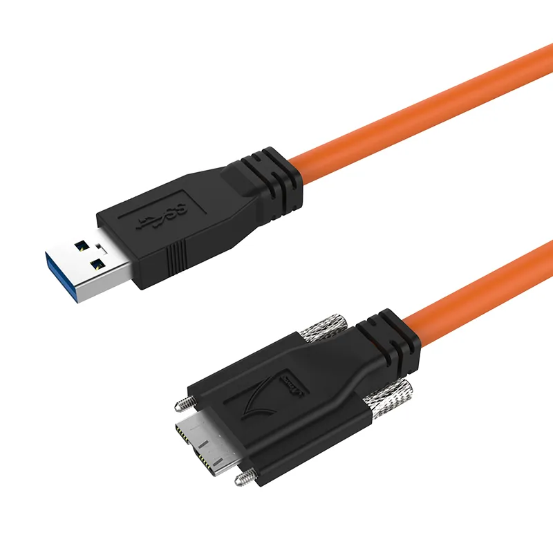 Newnex High Flex USB-A to Micro-B Screw Locking Cable | U3HLA01MCI Series - Custom Specifications & Volume Orders