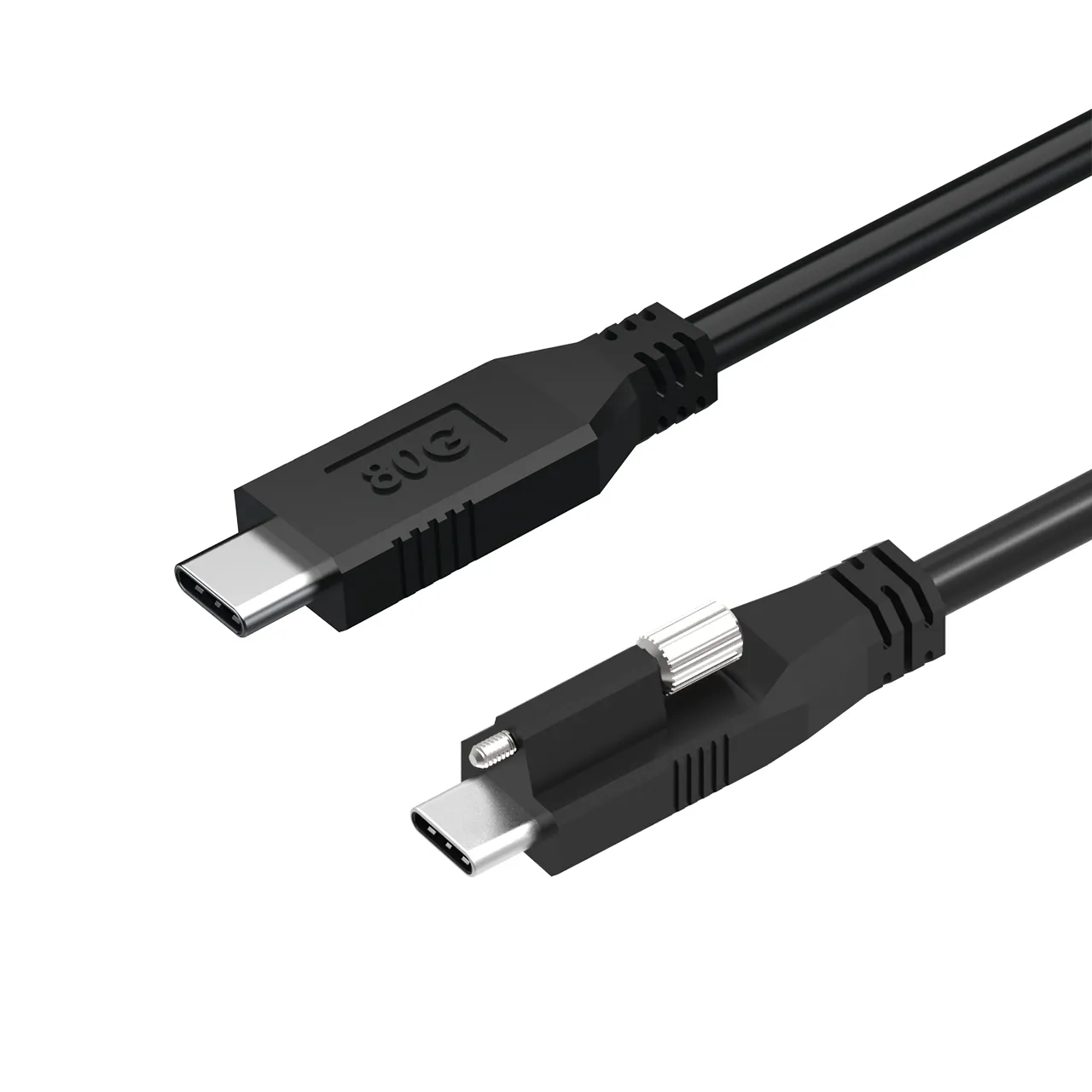 Newnex USB4 Gen 4×2 80Gbps USB-C Cable, 240W PD, DP 2.1, Screw Lock, 1m (U4T1C01C04P010) - Custom Specifications & Volume Orders