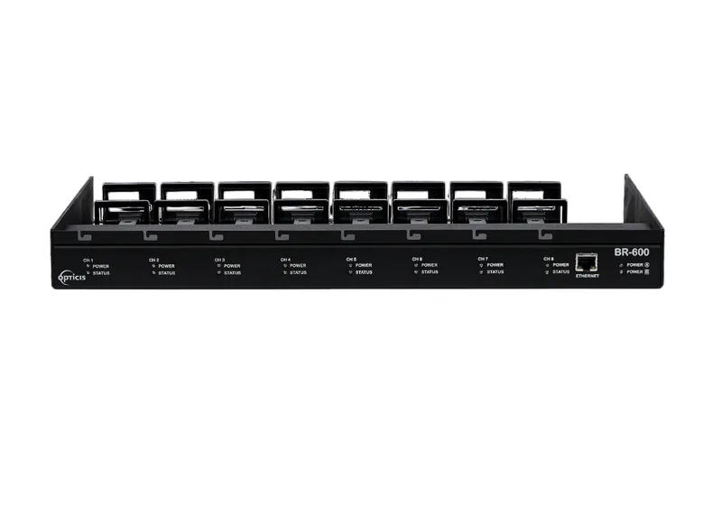 BR-600 19” 1RU Rack for Opticis Fiber Extenders | Power & Diagnosis Mount