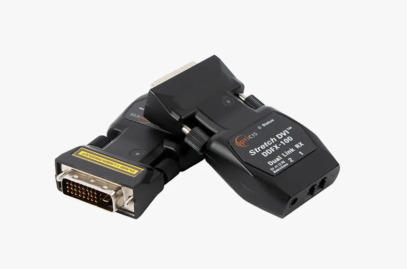 Opticis DDFX-100-TR Dual-Link DVI Optical Extender | 2560×1600 60Hz, 500m Fiber