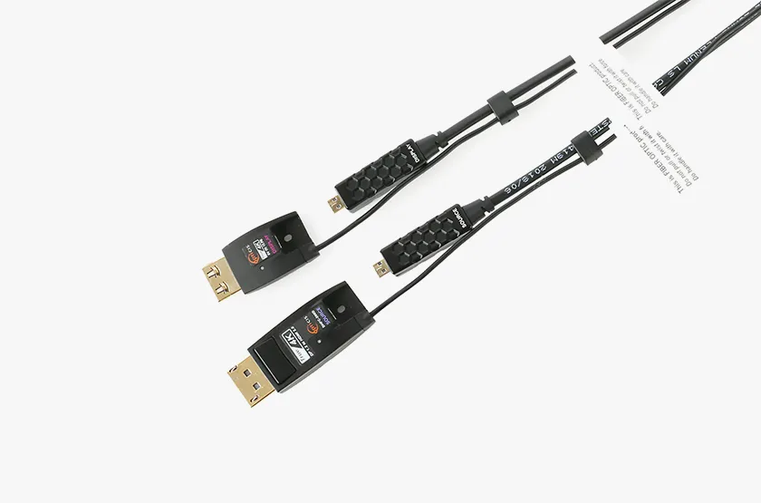 Opticis DHFC-200D Detachable DP 1.2 to HDMI 2.0 AOC | 4K60, 100m Plenum/LSZH - View 2