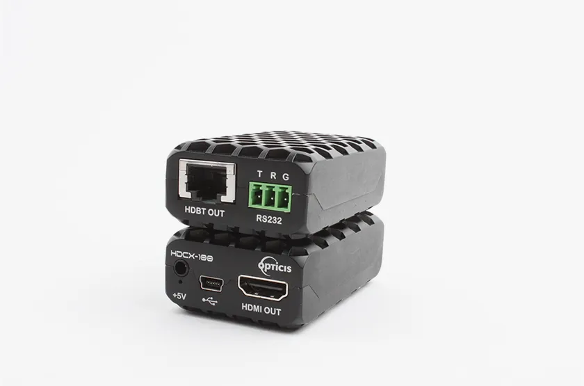Opticis HDMI 2.0 HDBaseT Extender with USB 2.0 & RS-232, 4K60, 100m (HDCX-100) - Custom Specifications & Volume Orders