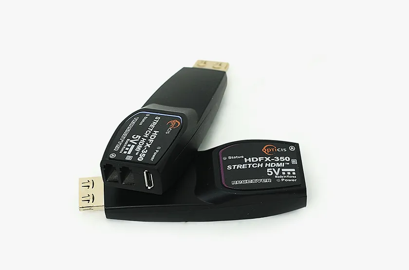 Opticis HDFX-350-TR HDMI 2.0 Optical Extender | 200m Dual LC OM3 Fiber - Custom Specifications & Volume Orders