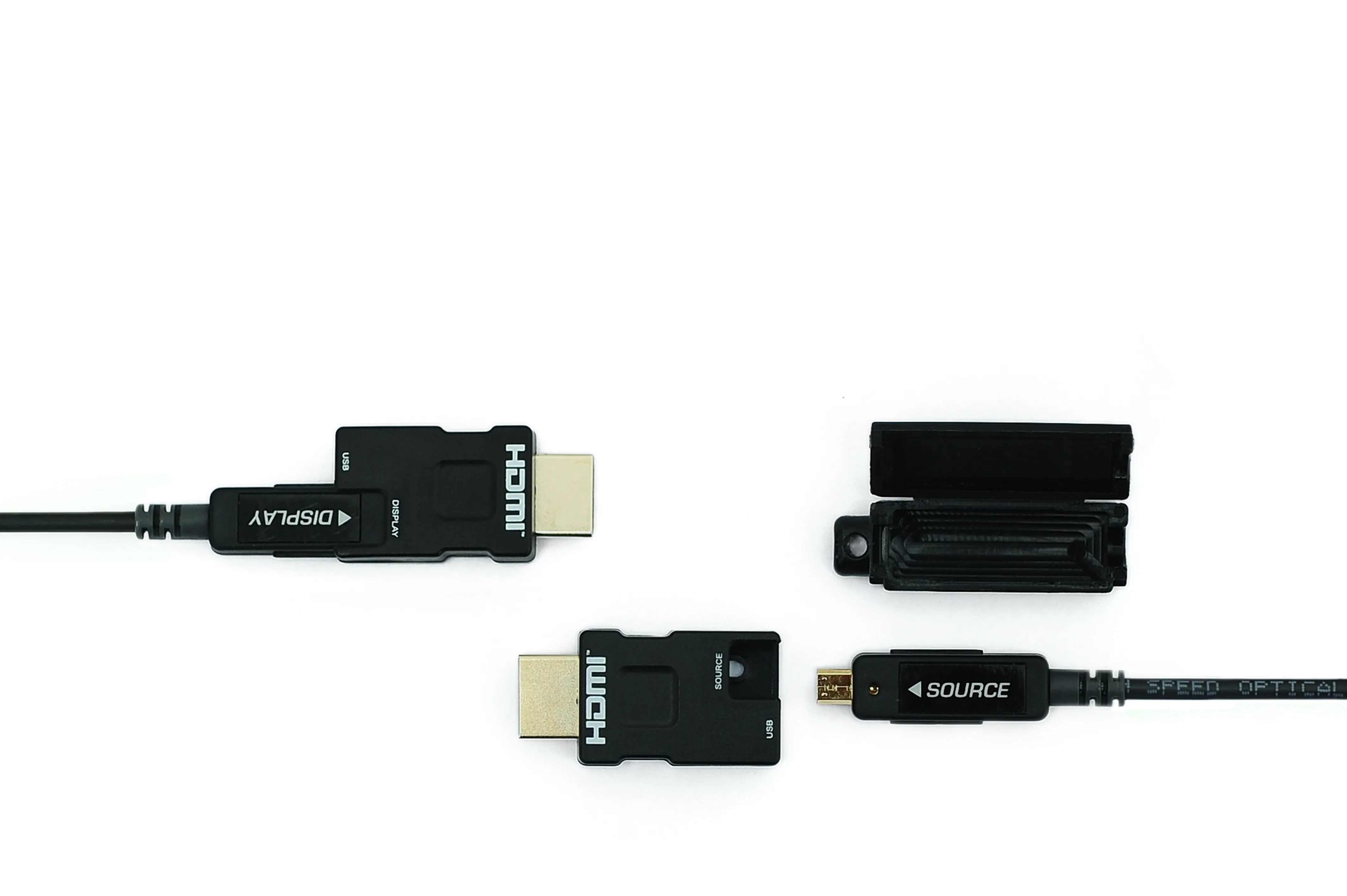 Opticis HDMI 2.0 Detachable Active Optical Cable, 4K60, up to 100m (LHM2-P Series) - Custom Specifications & Volume Orders