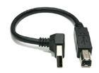 Newnex USB 2.0 Right Angle A-plug to B-plug - 8in (UH2-ABR01-08)